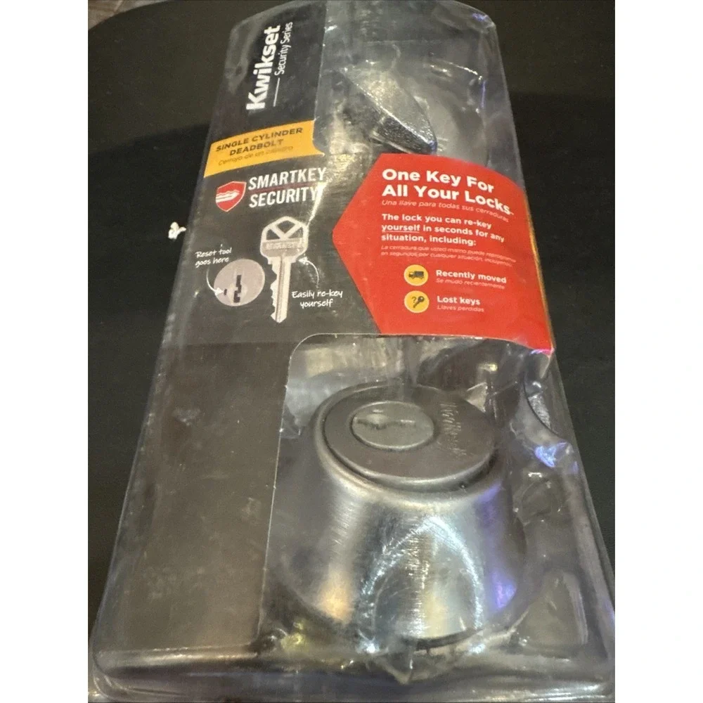 Kwikset Single Cylinder Deadbolt Satin Chrome 660 26D 96600-748